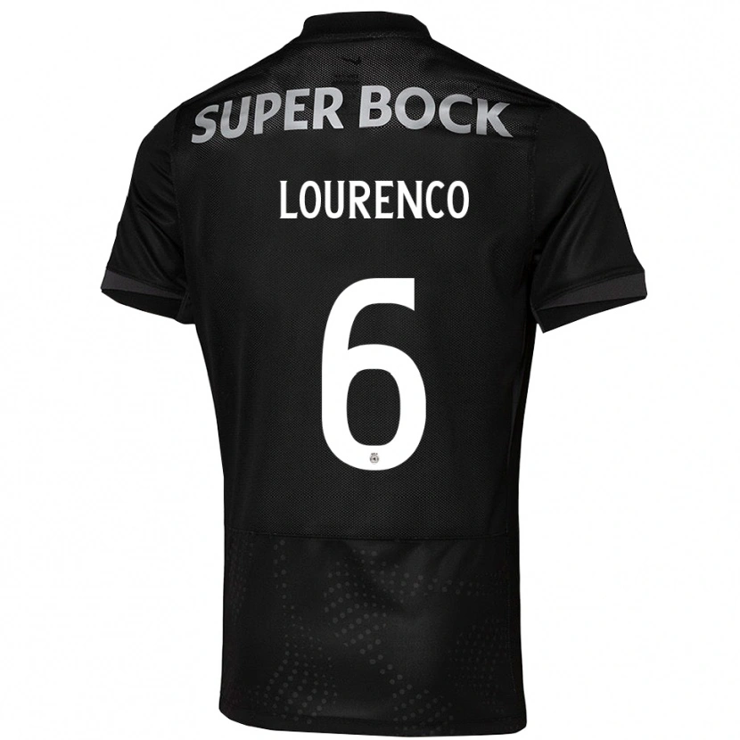 Danxen Kinder Bruna Lourenço Urbano Costa #6 Schwarz Weiß Auswärtstrikot Trikot 2025/26 T-Shirt