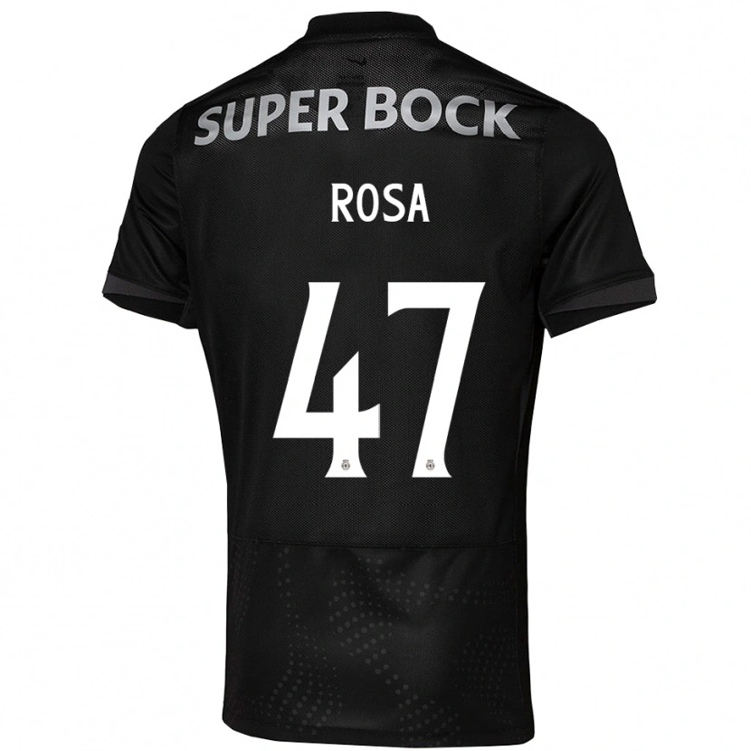 Danxen Kinder Mariana Rosa #47 Schwarz Weiß Auswärtstrikot Trikot 2025/26 T-Shirt