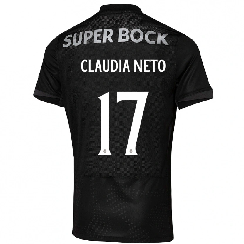 Danxen Kinder Cláudia Teresa Pires Neto #17 Schwarz Weiß Auswärtstrikot Trikot 2025/26 T-Shirt
