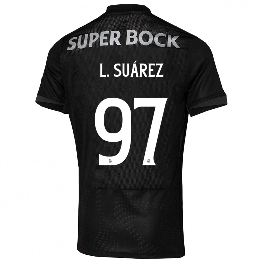 Danxen Kinder Luis Suárez #97 Schwarz Weiß Auswärtstrikot Trikot 2025/26 T-Shirt
