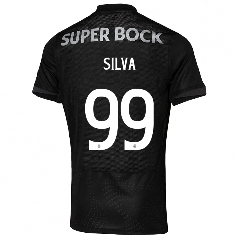 Danxen Kinder Francisco Silva #99 Schwarz Weiß Auswärtstrikot Trikot 2025/26 T-Shirt