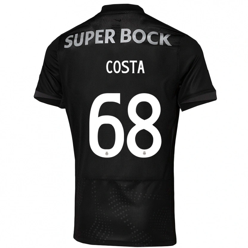 Danxen Kinder Daniel Costa #68 Schwarz Weiß Auswärtstrikot Trikot 2025/26 T-Shirt