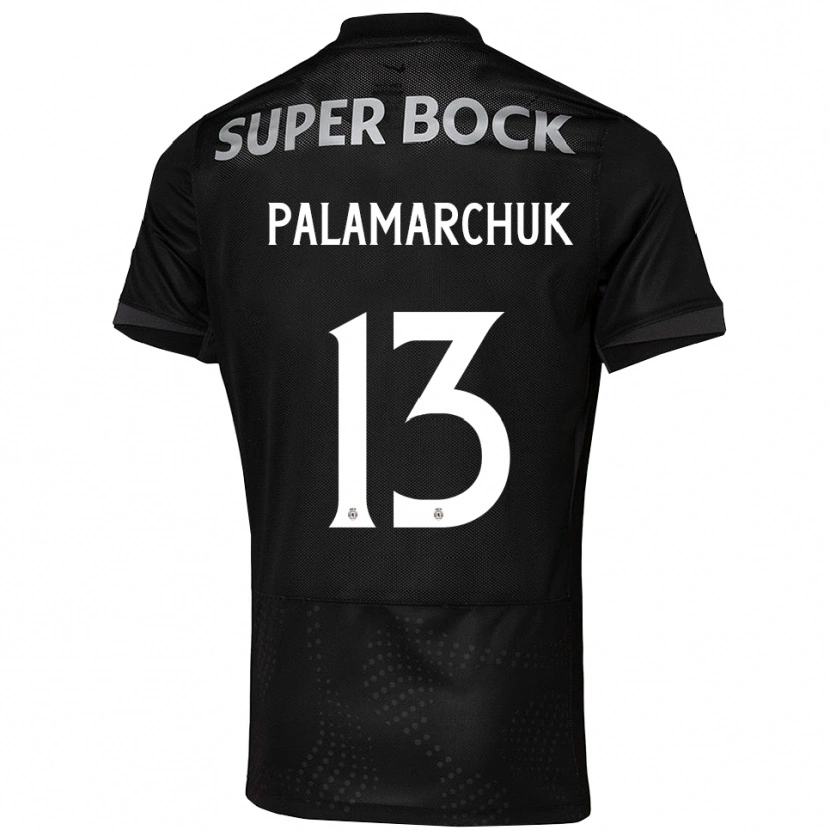 Danxen Kinder Cristiano Vitaly Palamarchuk #13 Schwarz Weiß Auswärtstrikot Trikot 2025/26 T-Shirt