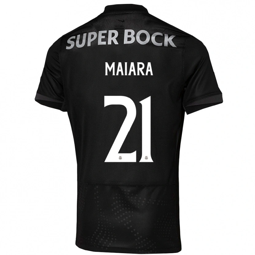 Danxen Kinder Maiara Carolina Niehues #21 Schwarz Weiß Auswärtstrikot Trikot 2025/26 T-Shirt