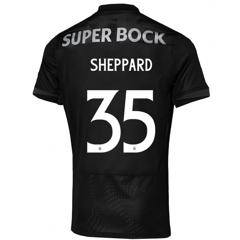 Danxen Kinder Catriona Sheppard #35 Schwarz Weiß Auswärtstrikot Trikot 2025/26 T-Shirt