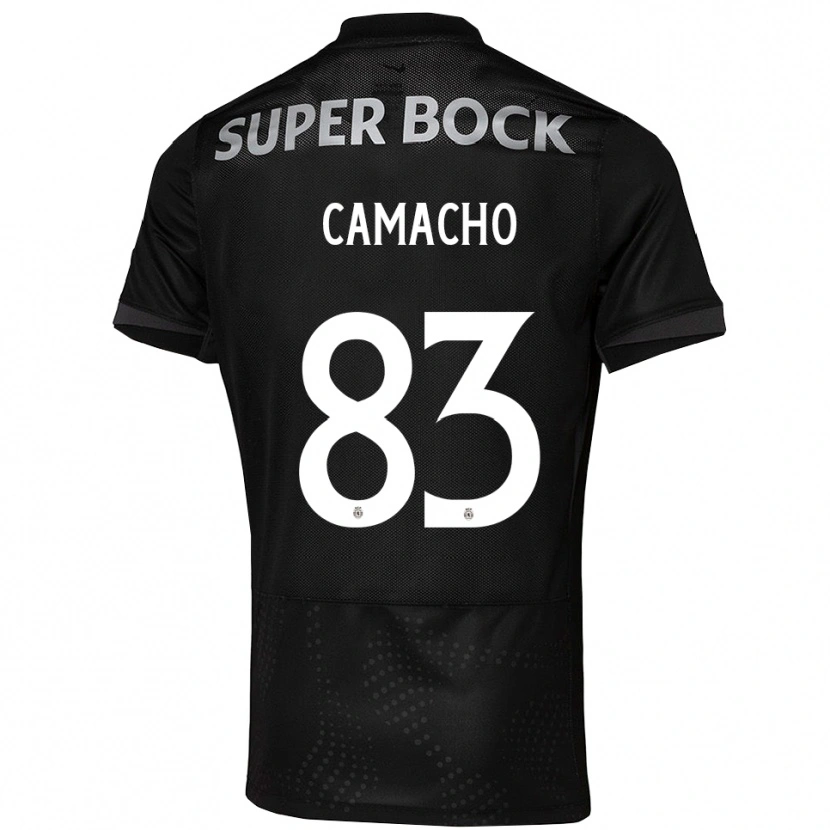 Danxen Kinder Rafael Camacho #83 Schwarz Weiß Auswärtstrikot Trikot 2025/26 T-Shirt