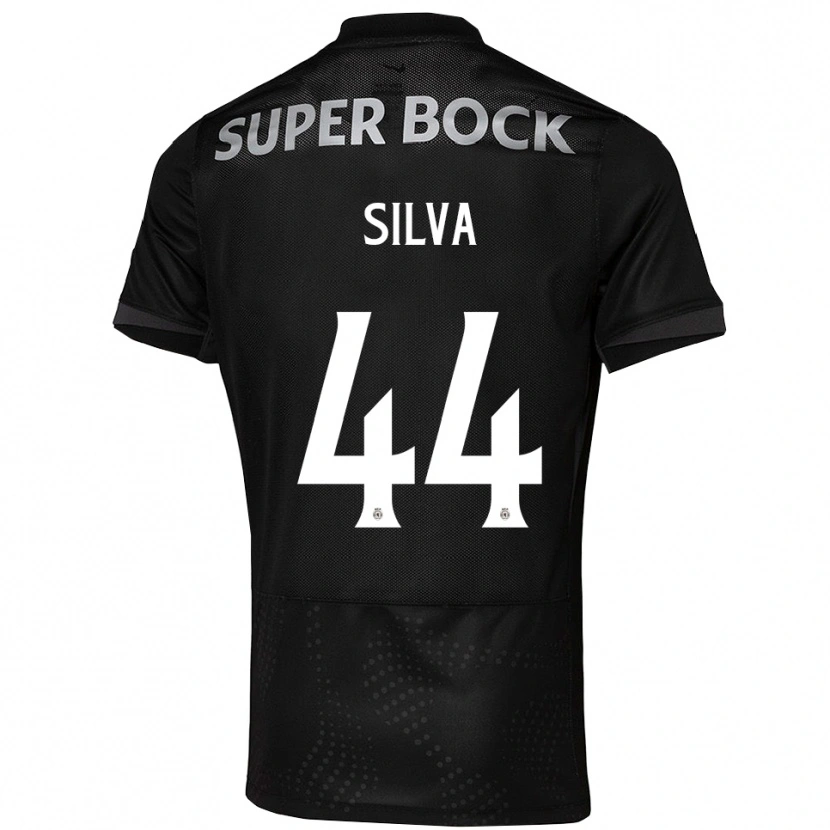 Danxen Kinder Pedro Silva #44 Schwarz Weiß Auswärtstrikot Trikot 2025/26 T-Shirt