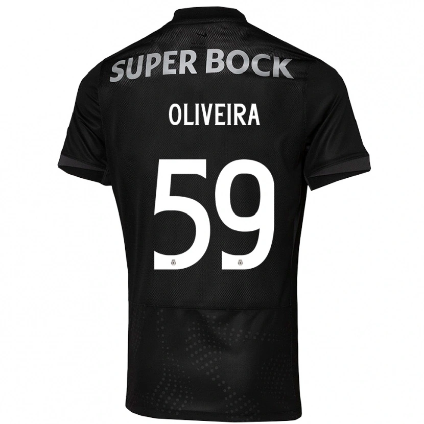 Danxen Kinder Kauã Oliveira #59 Schwarz Weiß Auswärtstrikot Trikot 2025/26 T-Shirt
