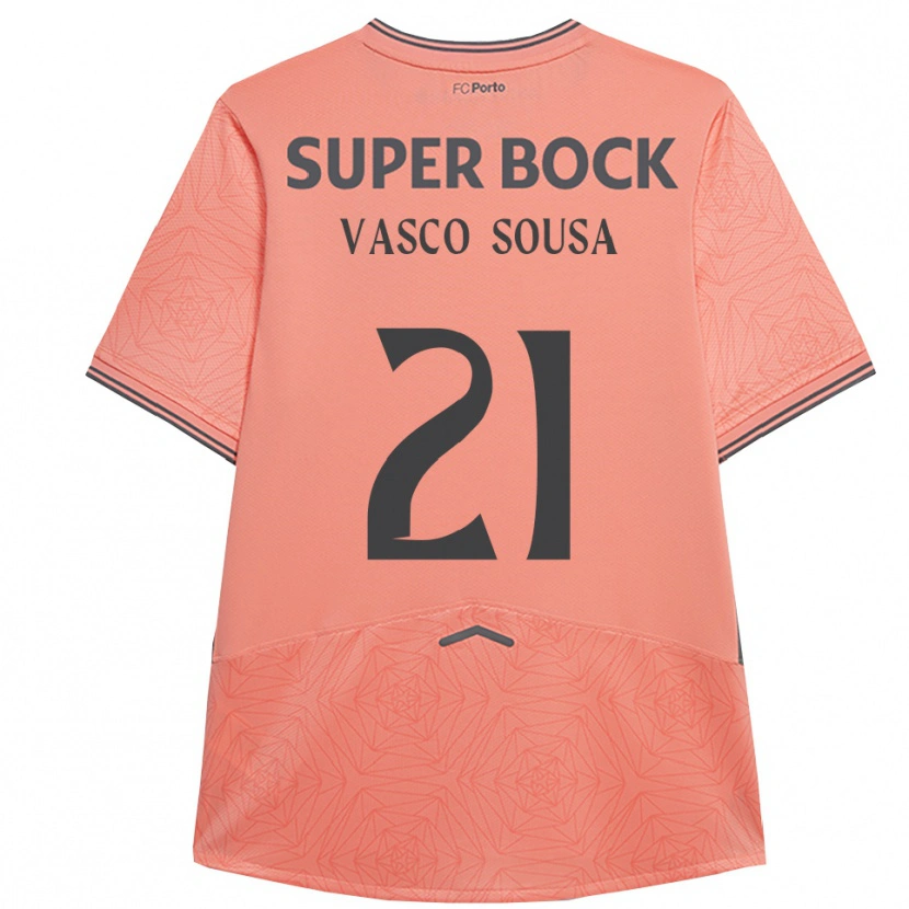 Danxen Kinder Vasco Sousa #21 Rosa Marineblau Auswärtstrikot Trikot 2025/26 T-Shirt