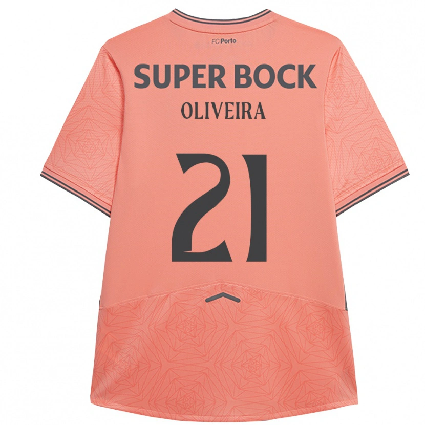 Danxen Kinder Gonçalo Oliveira #21 Rosa Marineblau Auswärtstrikot Trikot 2025/26 T-Shirt