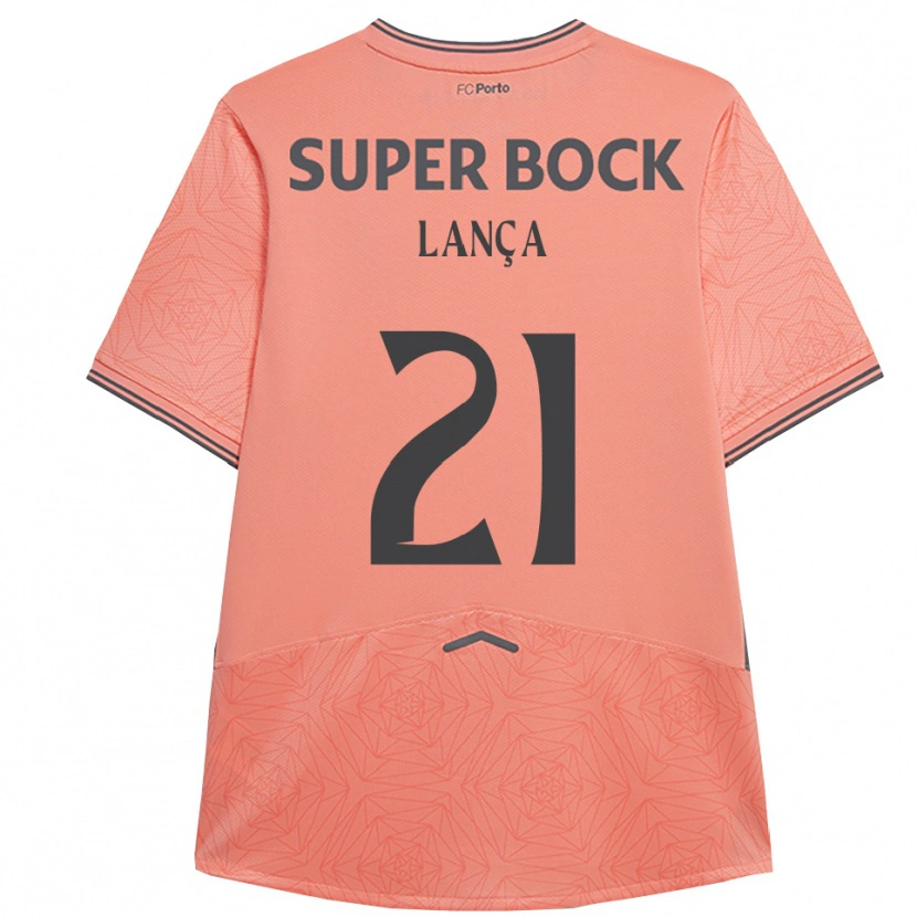 Danxen Kinder Gabriel Lança #21 Rosa Marineblau Auswärtstrikot Trikot 2025/26 T-Shirt