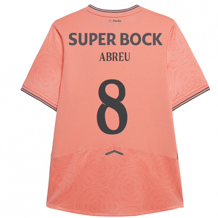 Danxen Kinder João Abreu #8 Rosa Marineblau Auswärtstrikot Trikot 2025/26 T-Shirt