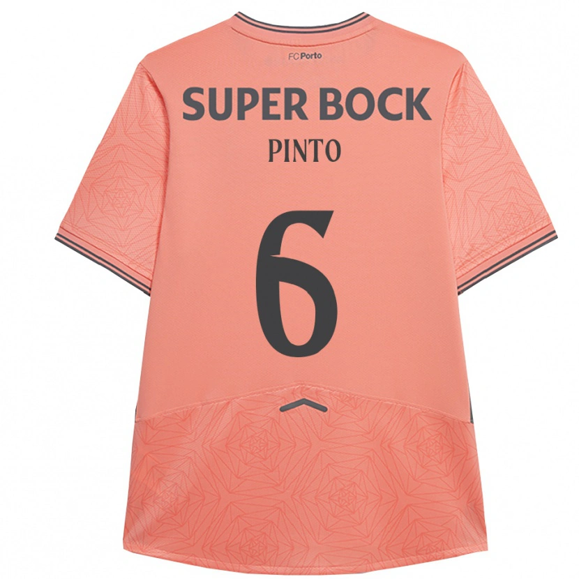 Danxen Kinder Gonçalo Pinto #6 Rosa Marineblau Auswärtstrikot Trikot 2025/26 T-Shirt