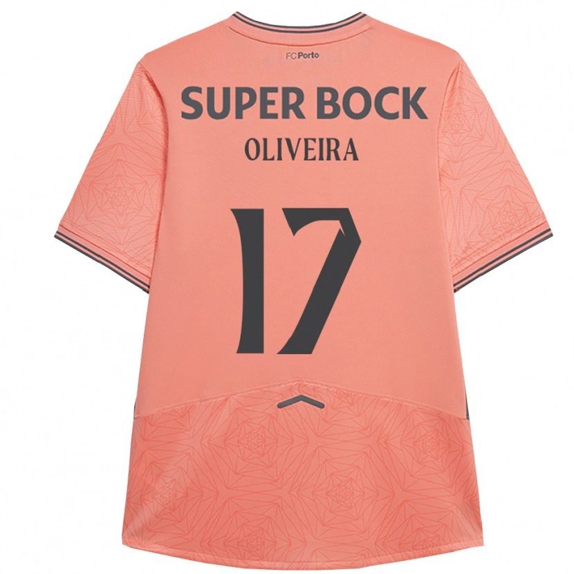 Danxen Kinder Inês Oliveira #17 Rosa Marineblau Auswärtstrikot Trikot 2025/26 T-Shirt