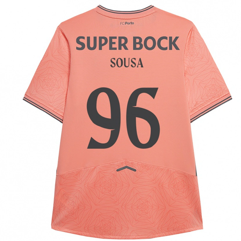 Danxen Kinder Filipe Sousa #96 Rosa Marineblau Auswärtstrikot Trikot 2025/26 T-Shirt