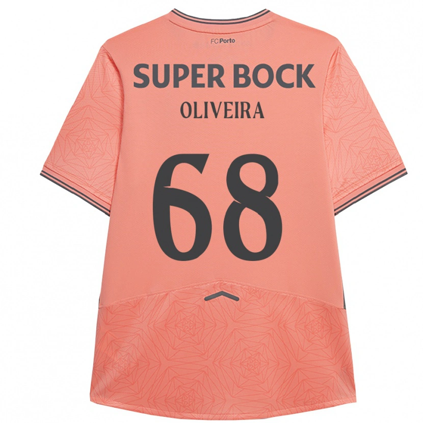 Danxen Kinder André Oliveira #68 Rosa Marineblau Auswärtstrikot Trikot 2025/26 T-Shirt