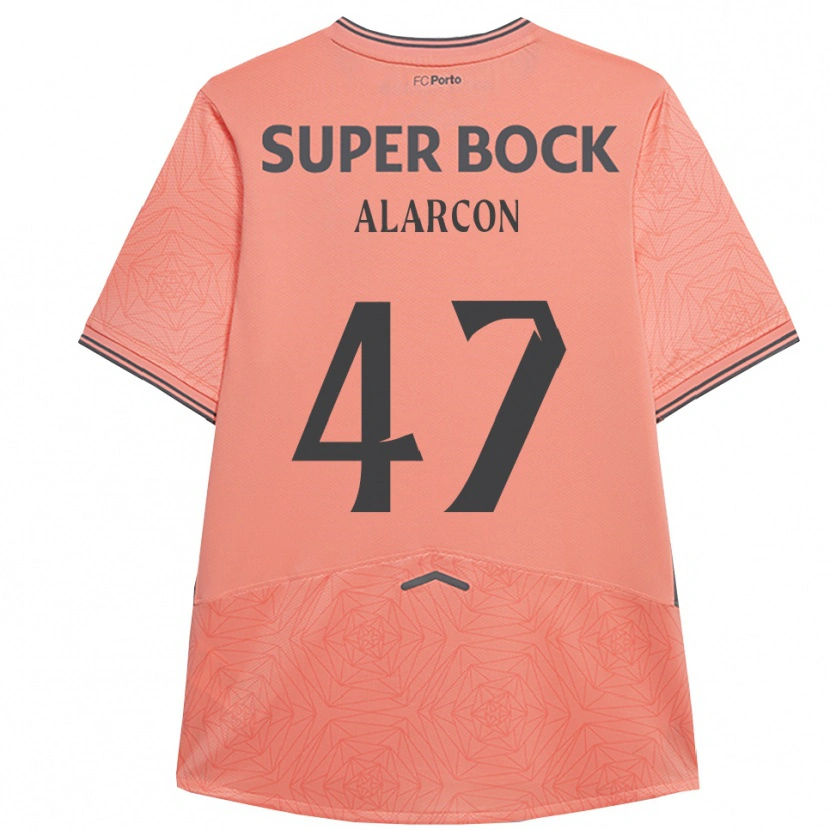 Danxen Kinder Ángel Alarcón #47 Rosa Marineblau Auswärtstrikot Trikot 2025/26 T-Shirt