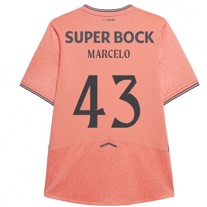 Danxen Kinder Joao Marcelo #43 Rosa Marineblau Auswärtstrikot Trikot 2025/26 T-Shirt