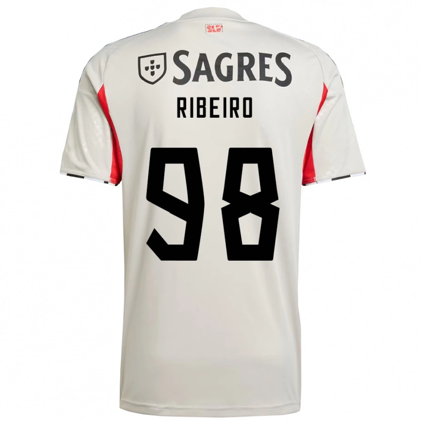 Danxen Kinder Ricardo Ribeiro #98 Creme Weiß Rot Auswärtstrikot Trikot 2025/26 T-Shirt