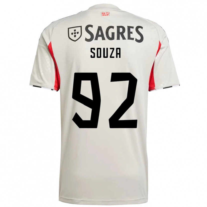 Danxen Kinder Pedro Souza #92 Creme Weiß Rot Auswärtstrikot Trikot 2025/26 T-Shirt