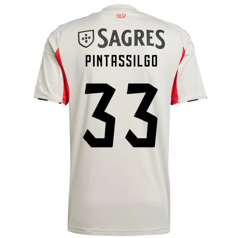 Danxen Kinder Lara Pintassilgo #33 Creme Weiß Rot Auswärtstrikot Trikot 2025/26 T-Shirt