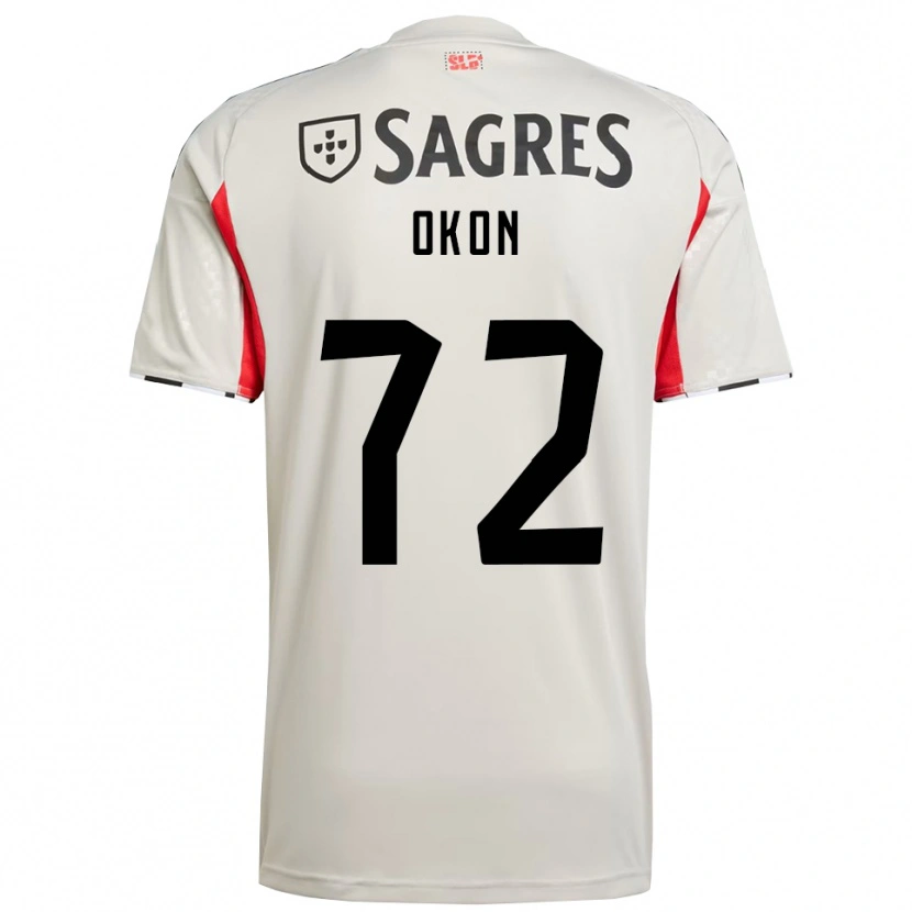 Danxen Kinder Paul Okon #72 Creme Weiß Rot Auswärtstrikot Trikot 2025/26 T-Shirt