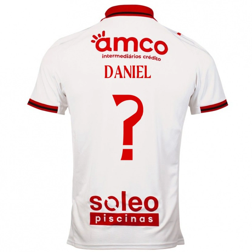 Danxen Kinder Paulo Daniel #0 Weiß Rot Auswärtstrikot Trikot 2025/26 T-Shirt