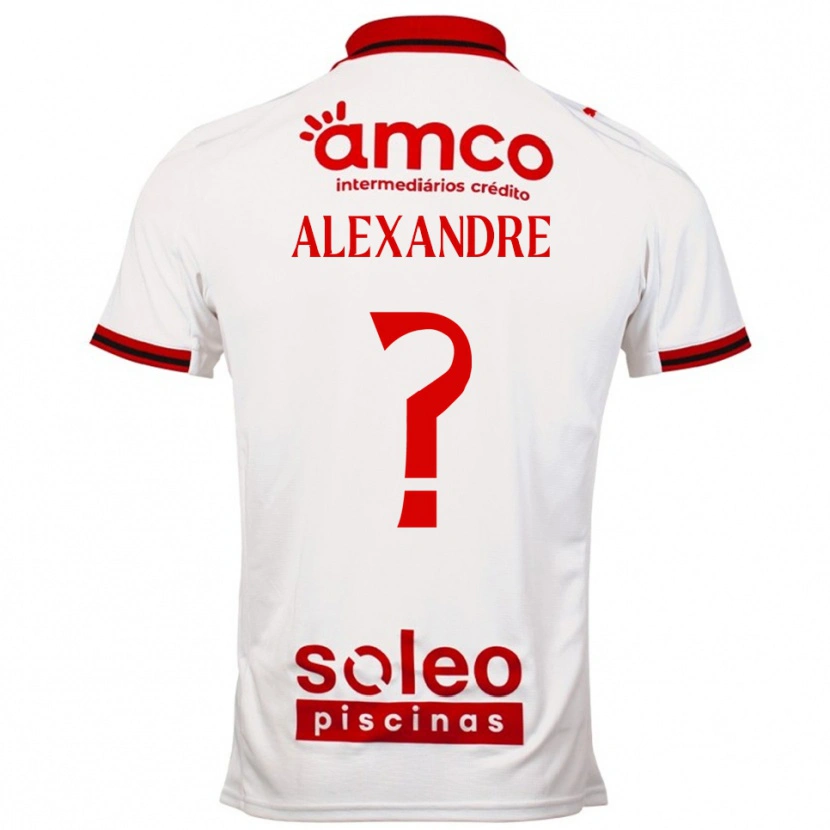 Danxen Kinder Daniel Alexandre #0 Weiß Rot Auswärtstrikot Trikot 2025/26 T-Shirt