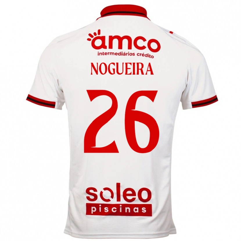 Danxen Kinder Ana Nogueira #26 Weiß Rot Auswärtstrikot Trikot 2025/26 T-Shirt