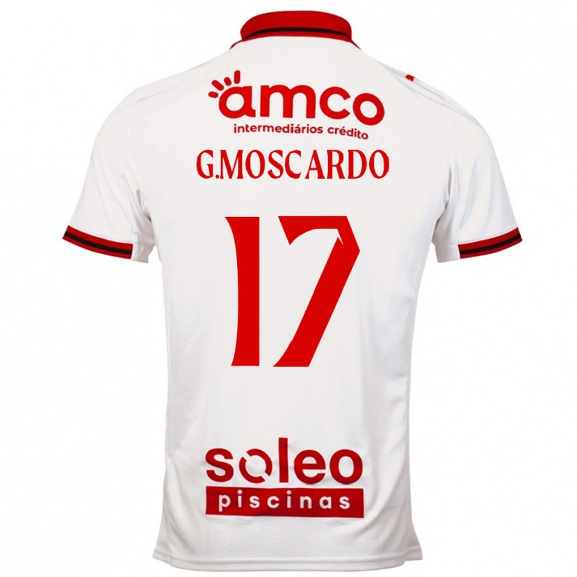 Danxen Kinder Gabriel Moscardo #17 Weiß Rot Auswärtstrikot Trikot 2025/26 T-Shirt