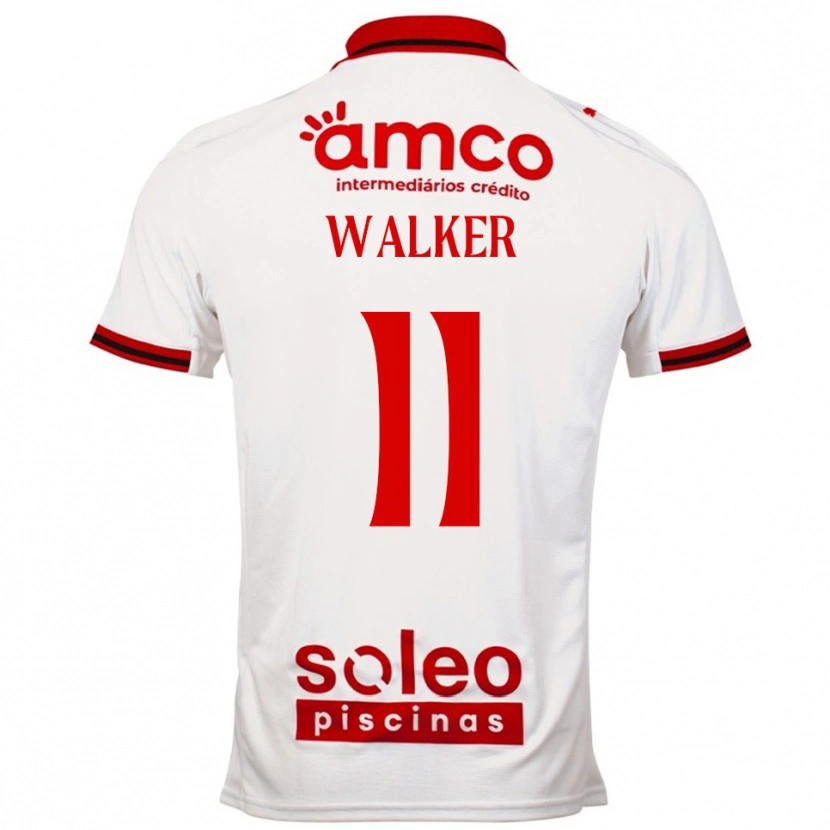 Danxen Kinder Ellie Walker #11 Weiß Rot Auswärtstrikot Trikot 2025/26 T-Shirt