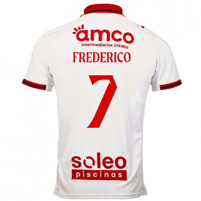 Danxen Kinder Fredy #7 Weiß Rot Auswärtstrikot Trikot 2025/26 T-Shirt