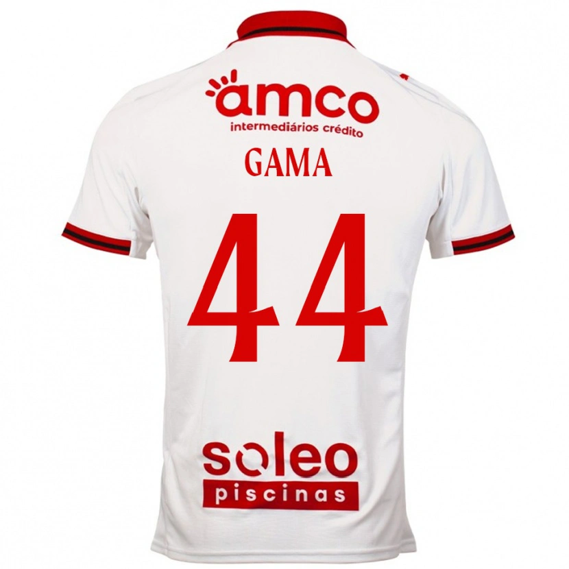 Danxen Kinder Dinis Gama #44 Weiß Rot Auswärtstrikot Trikot 2025/26 T-Shirt