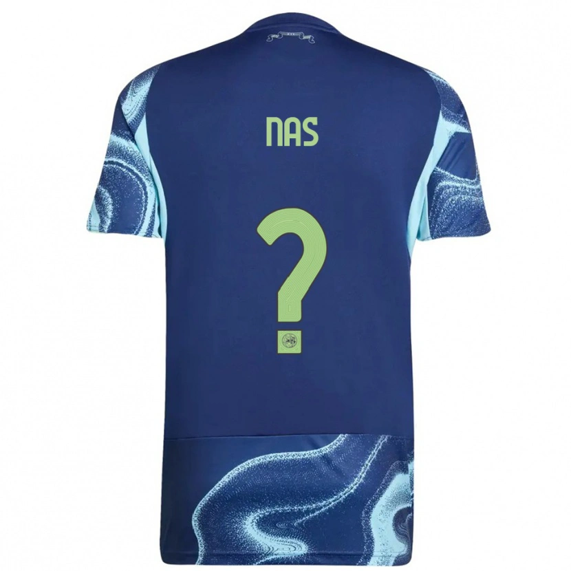 Danxen Kinder Luca Nas #0 Marine Himmelblau Auswärtstrikot Trikot 2025/26 T-Shirt