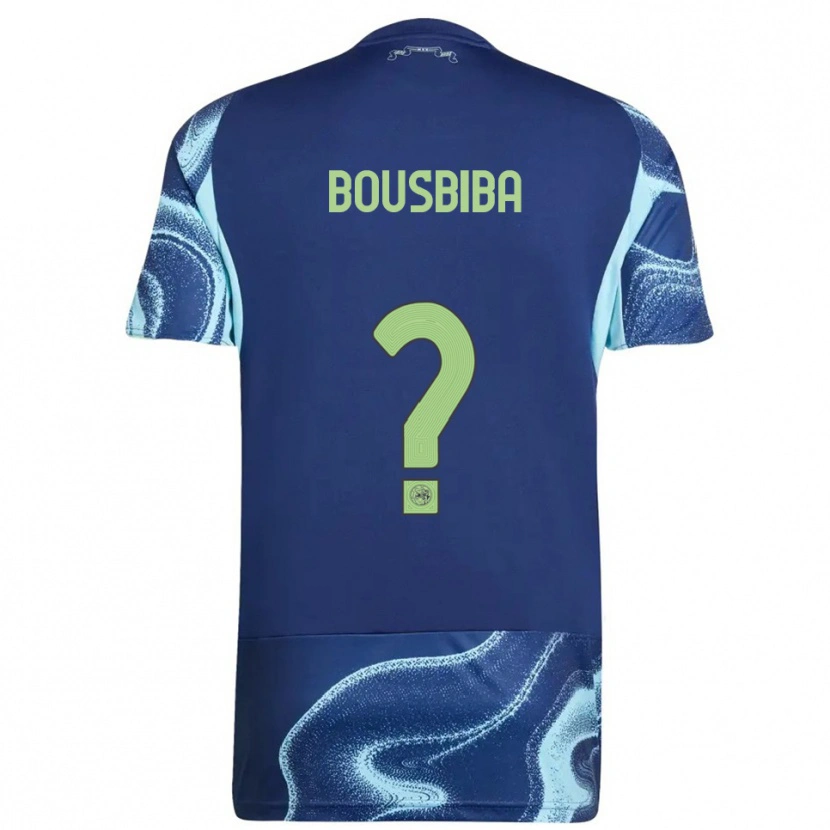 Danxen Kinder Daoud Bousbiba #0 Marine Himmelblau Auswärtstrikot Trikot 2025/26 T-Shirt