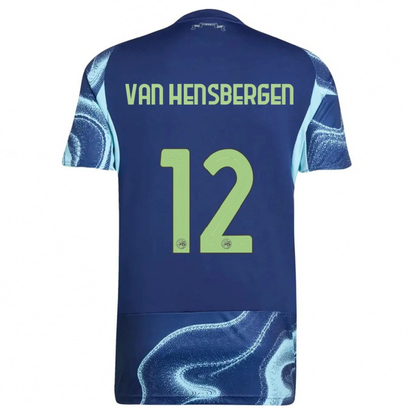Danxen Kinder Jade Van Hensbergen #12 Marine Himmelblau Auswärtstrikot Trikot 2025/26 T-Shirt
