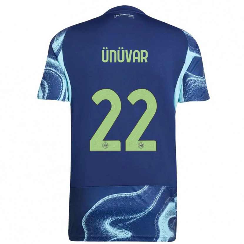 Danxen Kinder Emre Ünüvar #22 Marine Himmelblau Auswärtstrikot Trikot 2025/26 T-Shirt
