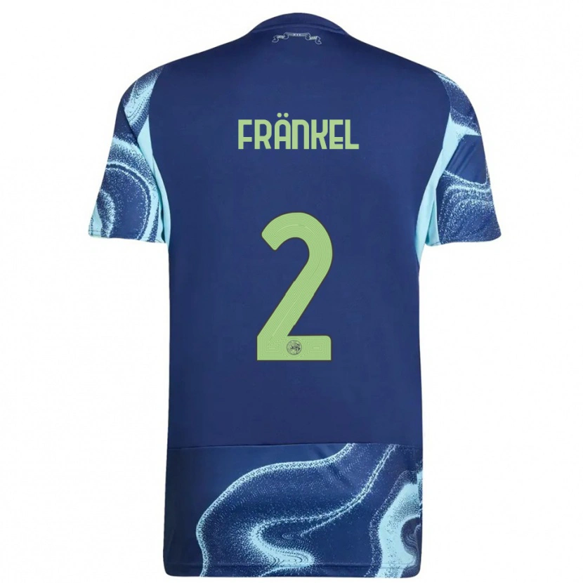 Danxen Kinder Leroy Fränkel #2 Marine Himmelblau Auswärtstrikot Trikot 2025/26 T-Shirt
