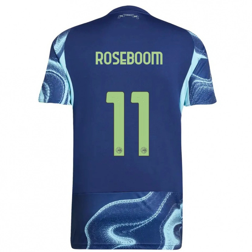 Danxen Kinder Youri Roseboom #11 Marine Himmelblau Auswärtstrikot Trikot 2025/26 T-Shirt
