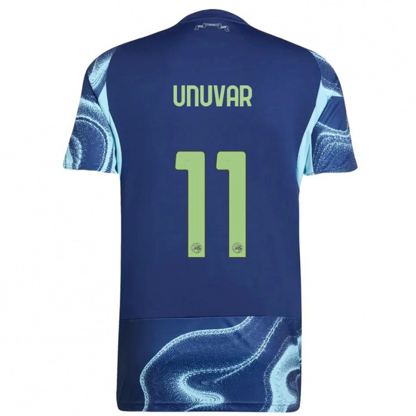Danxen Kinder Naci Unuvar #11 Marine Himmelblau Auswärtstrikot Trikot 2025/26 T-Shirt