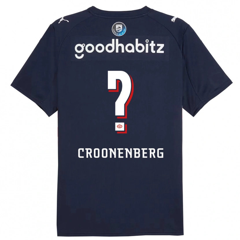 Danxen Kinder Luca Croonenberg #0 Marine Weiß Auswärtstrikot Trikot 2025/26 T-Shirt