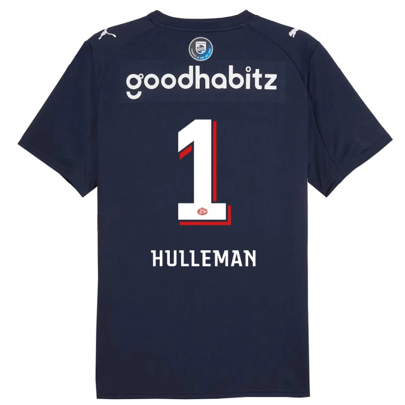 Danxen Kinder Daan Hulleman #1 Marine Weiß Auswärtstrikot Trikot 2025/26 T-Shirt