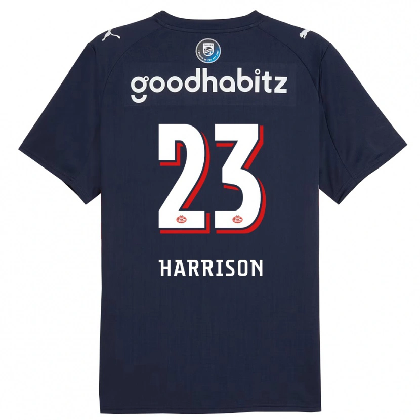 Danxen Kinder Amy Harrison #23 Marine Weiß Auswärtstrikot Trikot 2025/26 T-Shirt