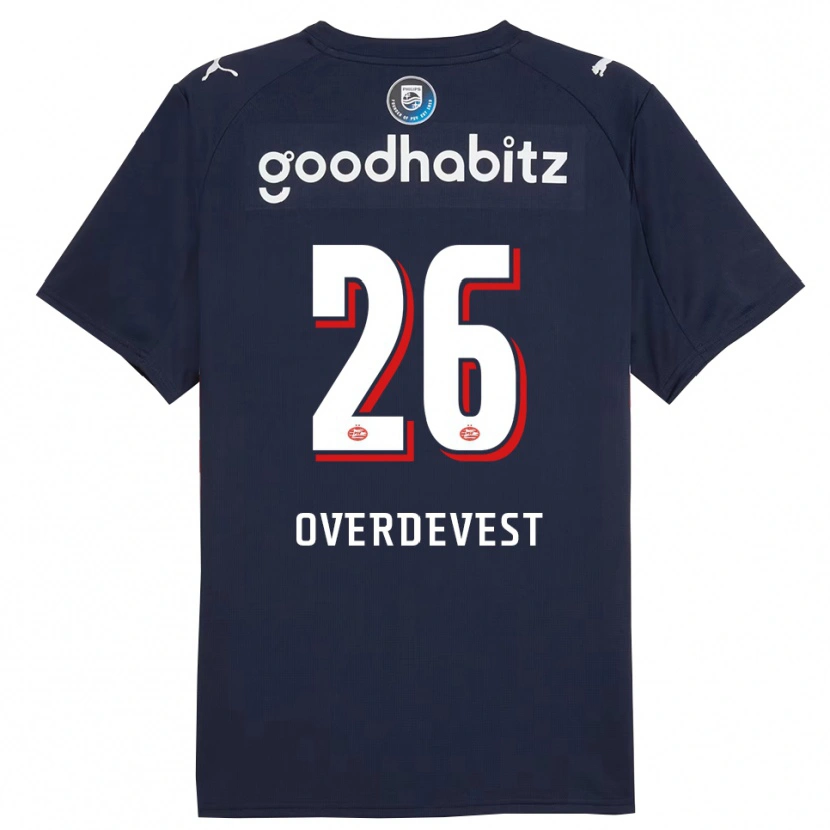 Danxen Kinder Marco Overdevest #26 Marine Weiß Auswärtstrikot Trikot 2025/26 T-Shirt
