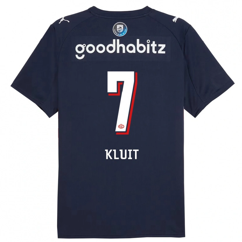 Danxen Kinder Fabio Kluit #7 Marine Weiß Auswärtstrikot Trikot 2025/26 T-Shirt
