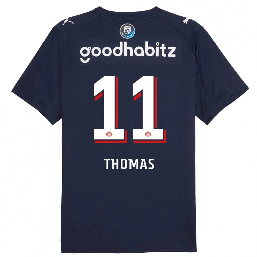 Danxen Kinder Ayodele Thomas #11 Marine Weiß Auswärtstrikot Trikot 2025/26 T-Shirt