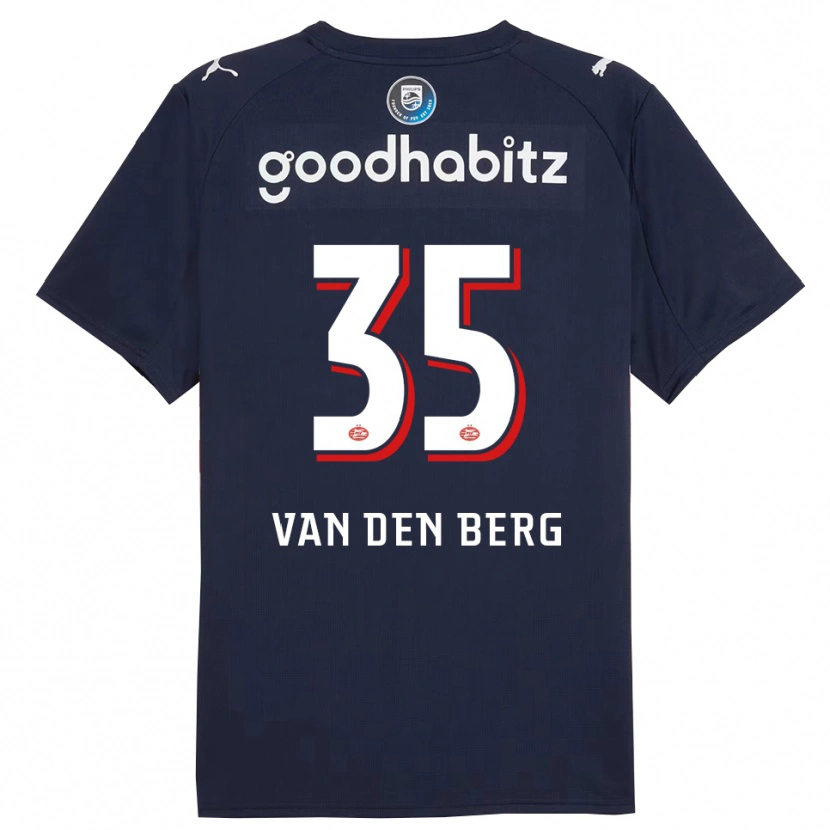 Danxen Kinder Joel Van Den Berg #35 Marine Weiß Auswärtstrikot Trikot 2025/26 T-Shirt