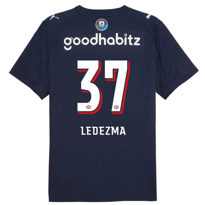 Danxen Kinder Richard Ledezma #37 Marine Weiß Auswärtstrikot Trikot 2025/26 T-Shirt