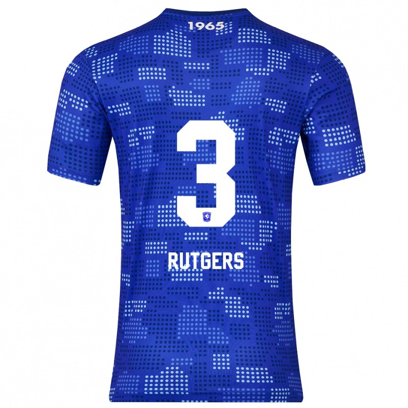 Danxen Kinder Sil Rutgers #3 Blau Himmelblau Auswärtstrikot Trikot 2025/26 T-Shirt