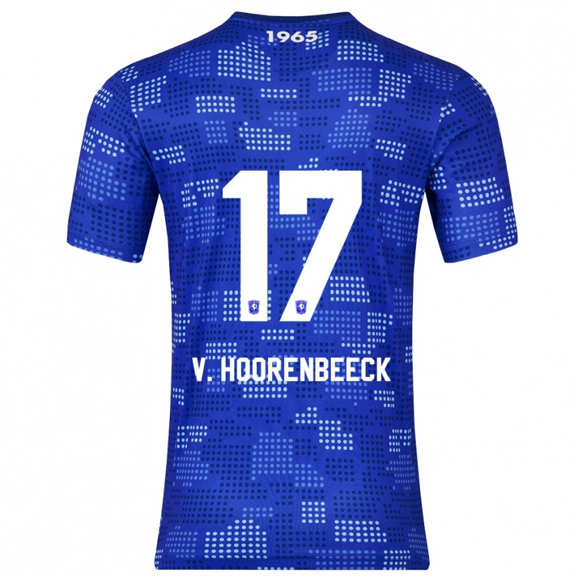 Danxen Kinder Alec Van Hoorenbeeck #17 Blau Himmelblau Auswärtstrikot Trikot 2025/26 T-Shirt